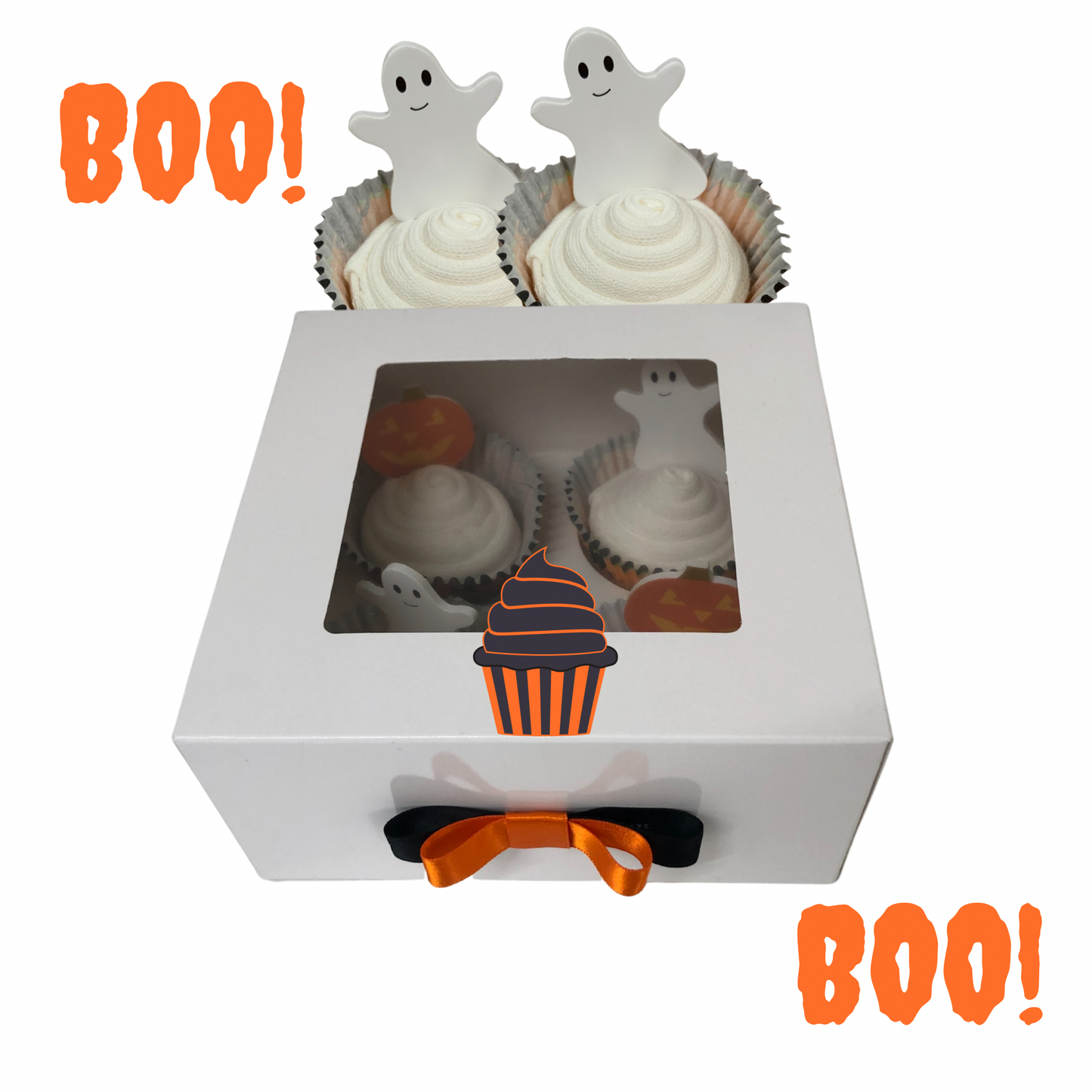Halloween Boo-Licious Sock Cupcakes