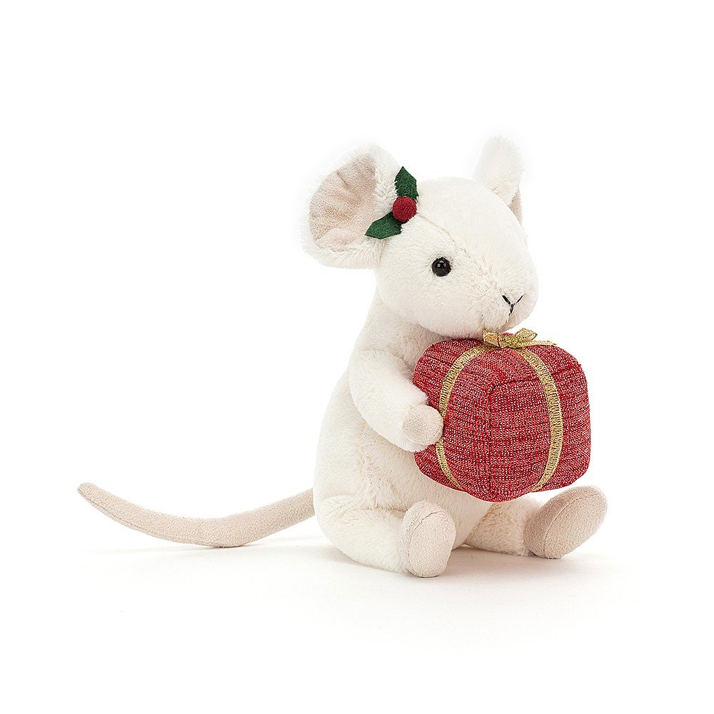 Load image into Gallery viewer, Jellycat Merry Mouse Present

