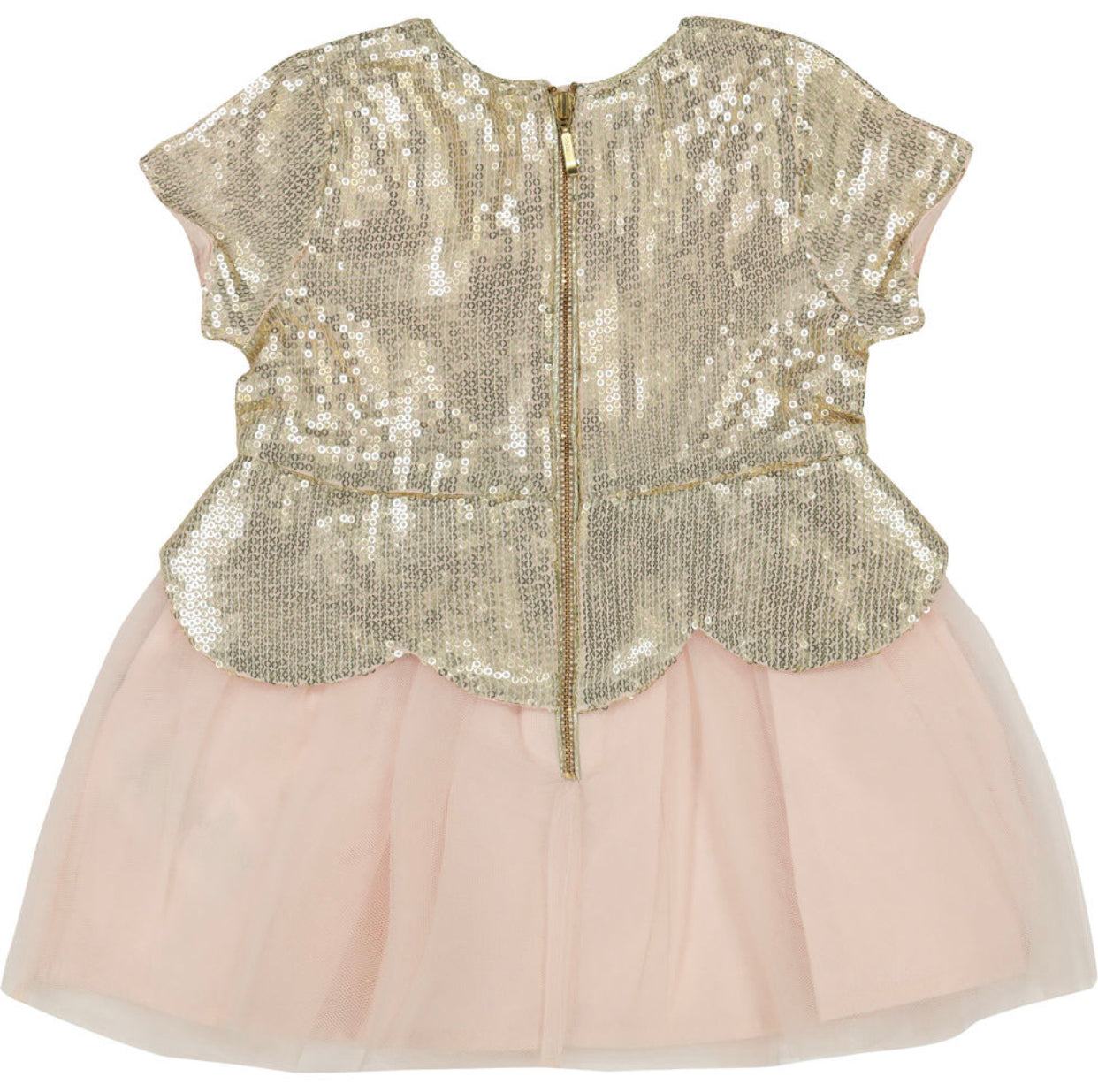 Load image into Gallery viewer, Billyblush Pink and Gold Tulle Dress

