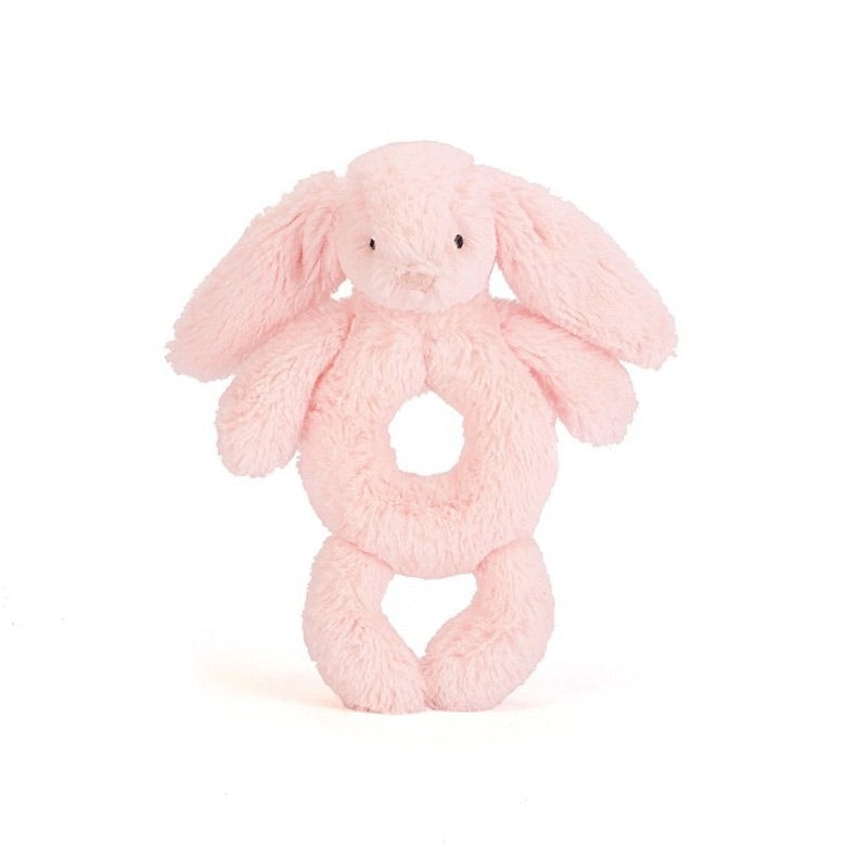 Bashful Pink Bunny Grabber Rattle