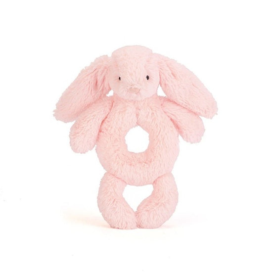 Load image into Gallery viewer, Bashful Pink Bunny Grabber Rattle
