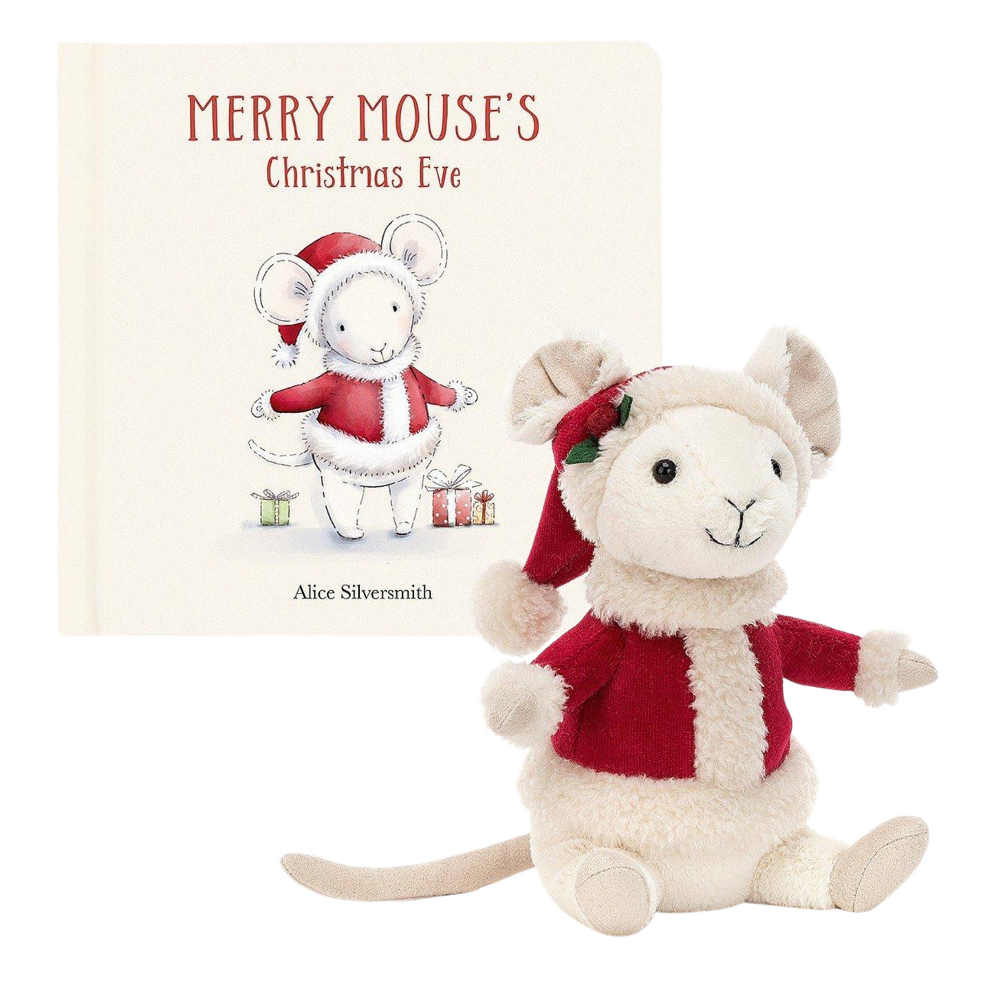 Load image into Gallery viewer, Jellycat Merry Mouse Christmas Eve Gift Set
