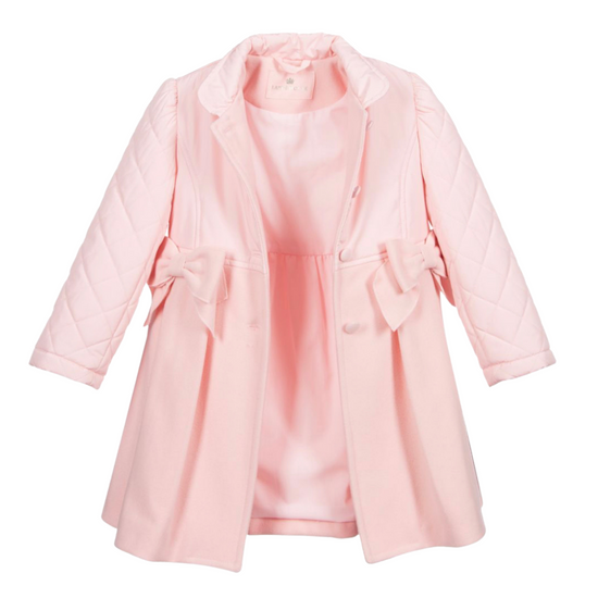 Load image into Gallery viewer, Lapin House Pink Hooded Wool Coat
