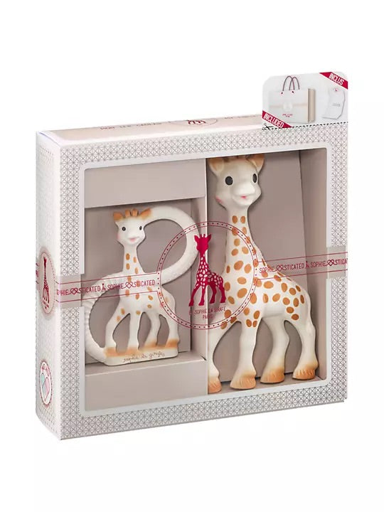 Sophie La Giraffe Sophisticated Teether Set with Gift Bag & Card