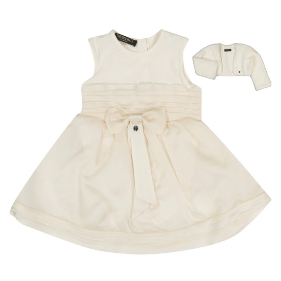 Load image into Gallery viewer, Trussardi Ivory Silk Bow Occasion Dress
