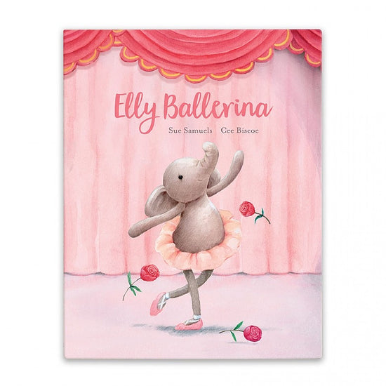 Jellycat Dancing Darcey Elephant & Elly Ballerina Book Retired Design