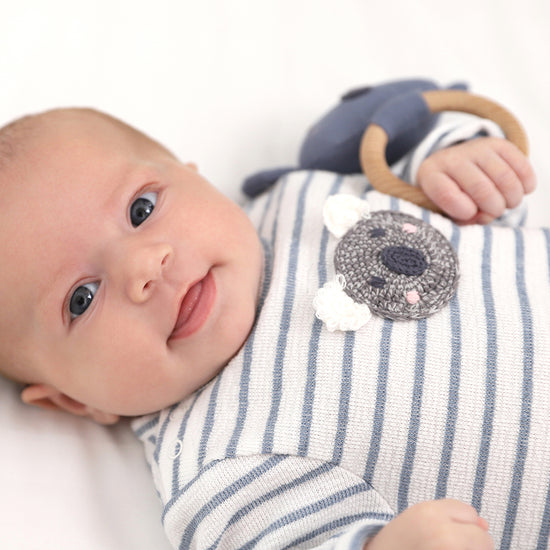 ALBETTA CROCHET  KOALA ORGANIC BABYGRO  ROMPER