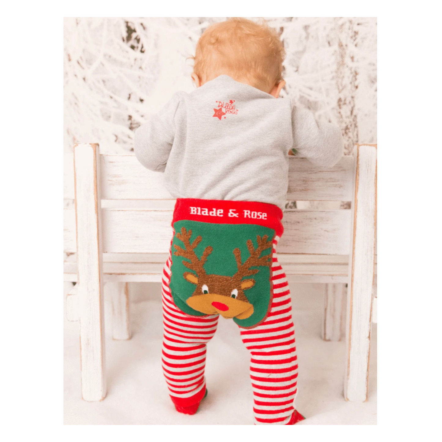 Blade & Rose 3 Piece Red Red  Reindeer Outfit