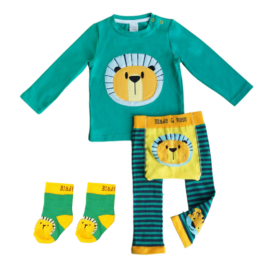 Blade & Rose Frankie Lion Top, Leggings, Hat & Socks Set