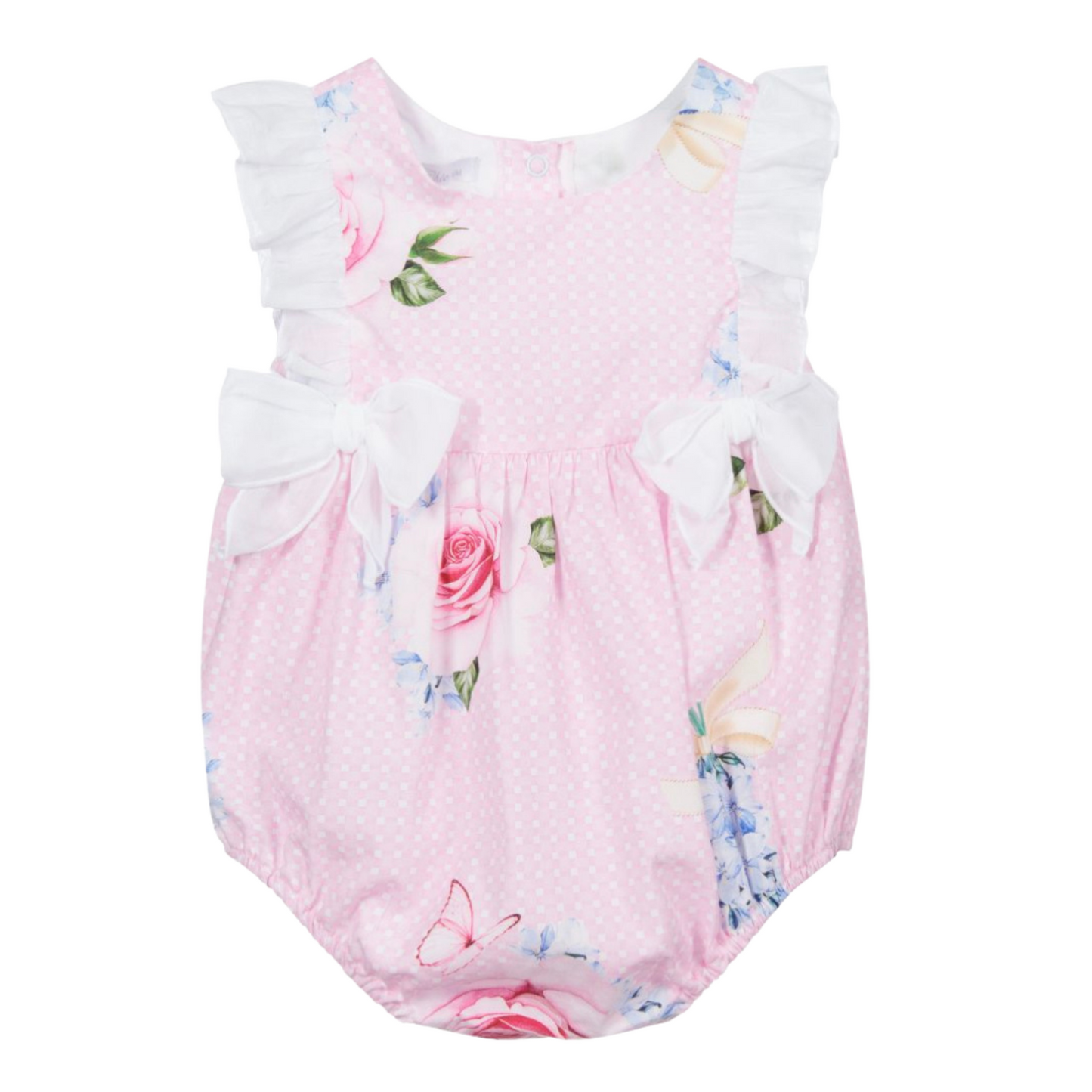 Pink Floral Butterfly Shortie Set