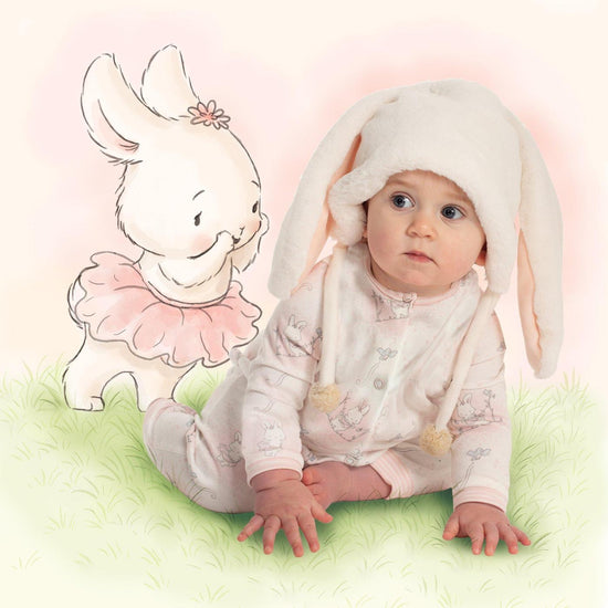 Blossom Bunny Fur Hat 6-12 months