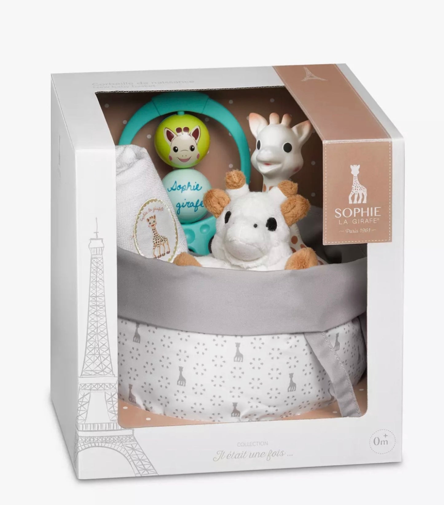 Sophie La Giraffe Birth Basket Gift Set