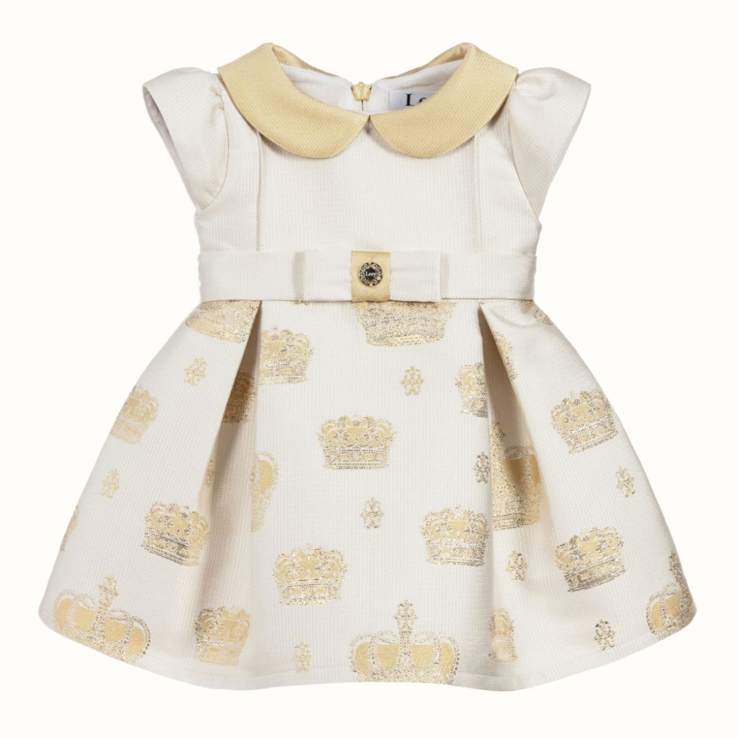 Lesy Lisetta Cosi Gold Jaquard Dress