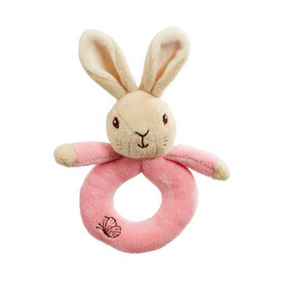 Load image into Gallery viewer, Flopsy Bunny Plush Ring Rattle
