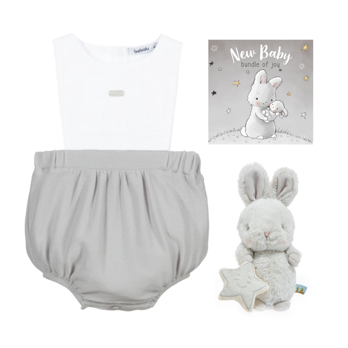 Load image into Gallery viewer, Babidu Personalised Bloom Bunny Shortie Gift Set
