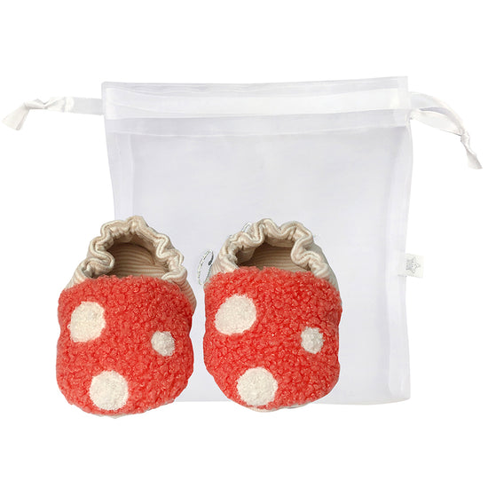 Load image into Gallery viewer, Toadstool Booties in Bag (0-6 MONTHS)
