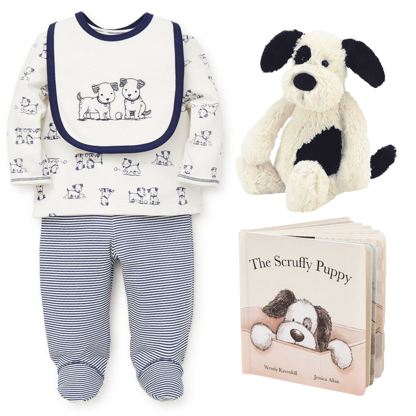 Jellycat Scruffy Puppy Gift Box