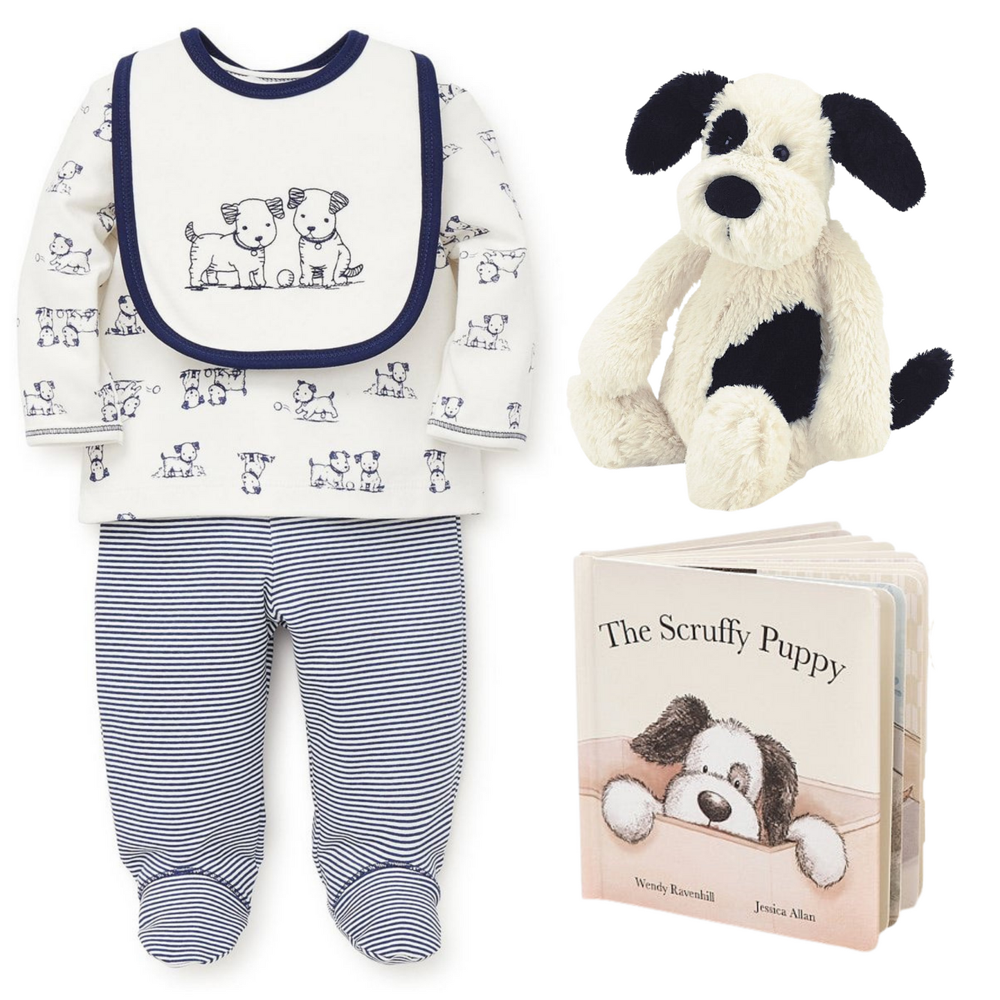 Load image into Gallery viewer, Jellycat Scruffy Puppy Gift Box

