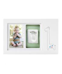 Babyprints Deluxe Giraffe Wall Frame (White)