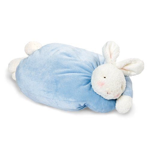 Plush Bunny Pillow Blue